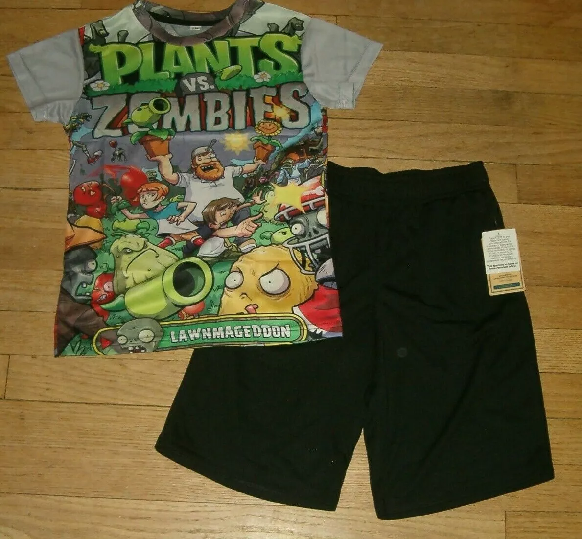 Plants vs Zombies 2-pc Pajama Set, Separates Sold As Set Sz 6/7 - 8 - 10/12  NEW