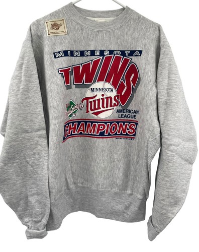 Vtg 1991 MN Twins Sweatshirt American League Champions Mens BAC Premier Size L - Bild 2 von 9