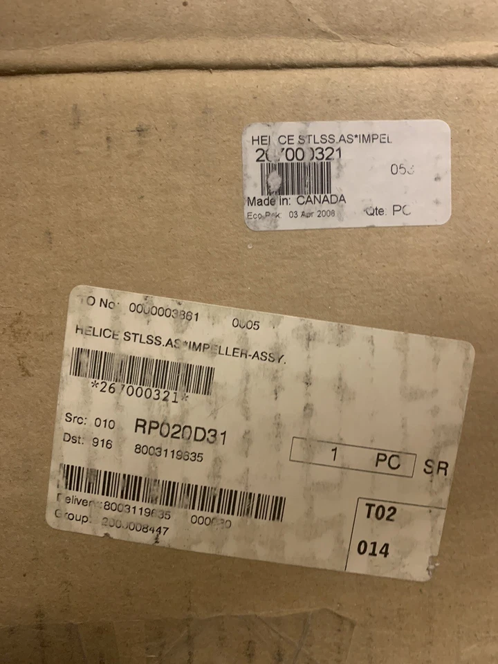 SEA-DOO BOAT HELICE IMPELLER 267000321 | RXP / RXP STD 155MM X 10-21P - Image 4 of 4