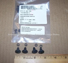 GENTEX  MICH ACH LWH Helmet 4 Point Chin Strap Hardware Screw Nut 4 Pack Set USA