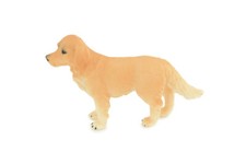 Golden Retriever Toy Dog, Realistic Hand Painted Rubber Model 3.5" CH822 BB194
