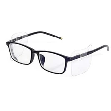 Touri 20 Pairs Clear Slip-On Protective Safety Side Shields for Glasses Fits... 