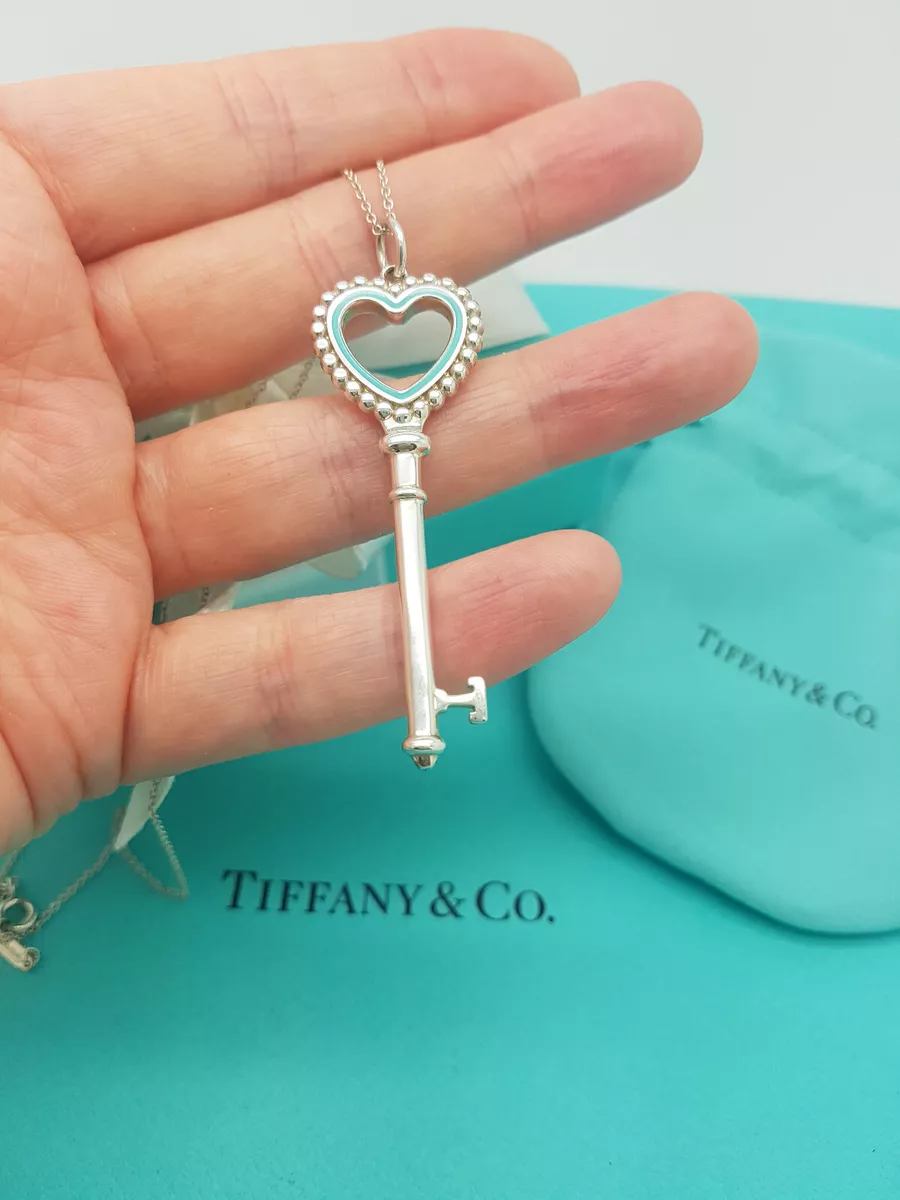 Beaded heart key best sale pendant