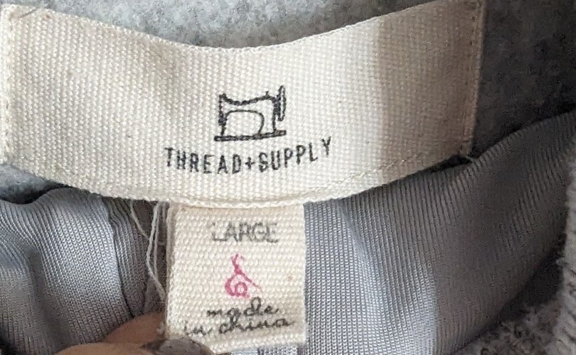 THREAD AND SUPPLY Light Gray Pullover IWomen's Si… - image 4