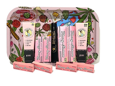 Blazy Susan Bundle-12 Items Rolling Paper with Median G-ROLLZ Tray