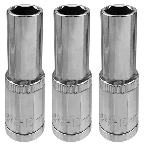 US-PRO-10mm-amp-13mm-Deep-Sockets-Set-3-8-034-Dr-6-point-Hex-Long-Reach-Deep-Sockets