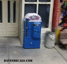 SM01PEP DAVE'S DETAILS TWO 2 VENDO 81 SODA MACHINES KIT  w/ DECALS HO SCALE 1:87