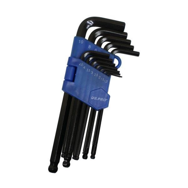 US Pro Metric Ball End Hex Key Set 13pc
