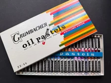 Vintage Grumbacher Oil Pastels  Set of 48 -  UNUSED PERFECT CONDITION