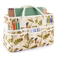 Craft Organizer Tote Bag with Multiple Pockets,Scrapbooking Art Storage  Por...