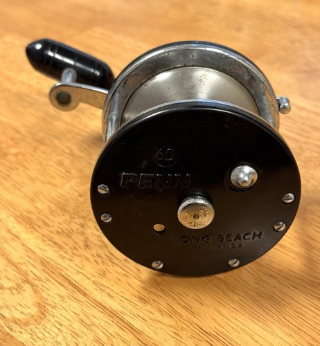 Moulinet Vintage PENN Long Beach N°60 - Eau Salée, Fabriqué Aux USA