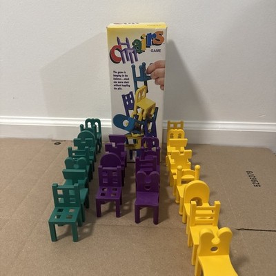 Chairs Game Stacking Chair Vintage 1999 Fundex Games- 24 Chairs