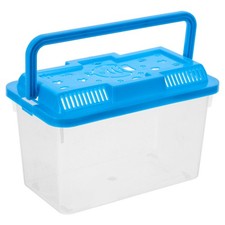  Plastic Tubs for Snakes Small Turtle Tank with Lid Aquatic Enrichment Toys Crab