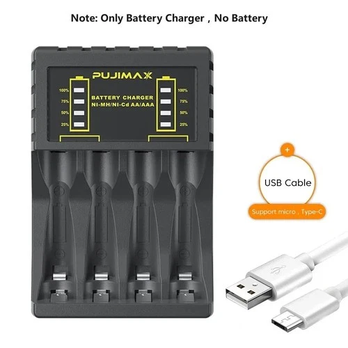 Intelligent Battery Charger 4-Slot For AA AAA NI-CD NI-MH Rechargeable Batteries - Picture 2 of 7