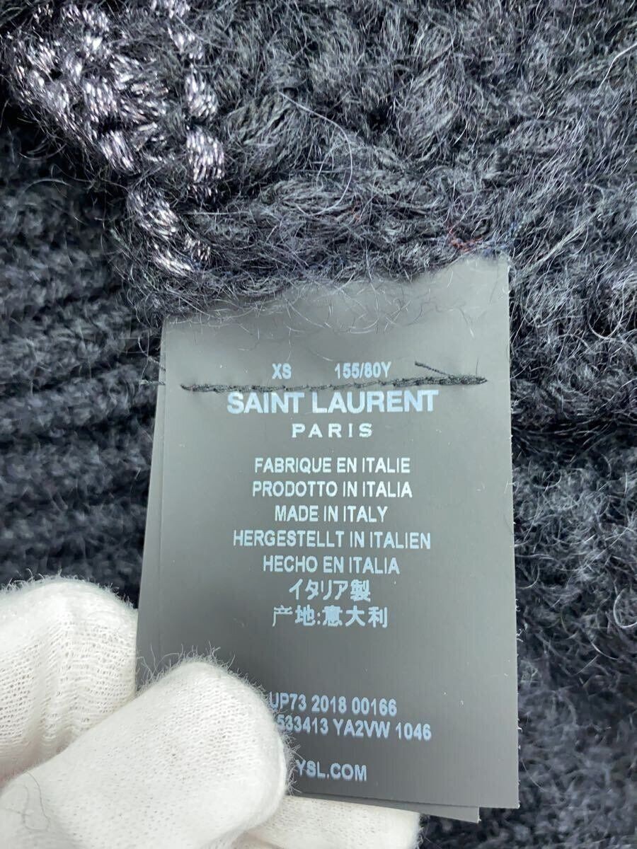 Cardigan SAINT LAURENT (spesso) XS LANA NERO UP73 2018 00166