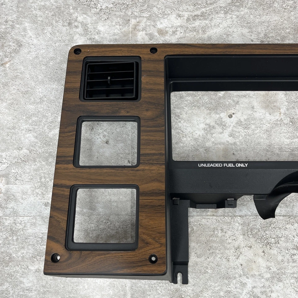 Juego de molduras de tablero Dodge Dakota 1987-1996 bisel de racimo grano de madera OEM Foto 2 de 4