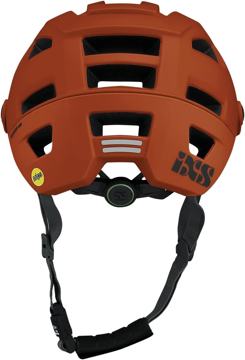 Casco bici iXS trigger AM MIPS mountain bike enduro trail arancione bruciato foto 5