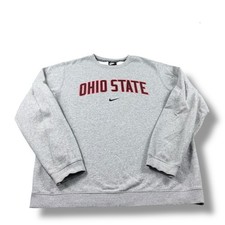 Nike Ohio State Buckeyes Club Fleece Center Swoosh Crewneck Sweatshirt Mens XL