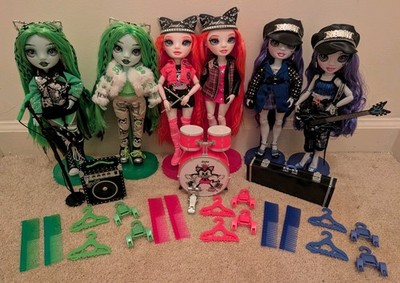 Rainbow High Shadow High Neon Shadow Rockstar Harley Uma Mara Complete Set OOTB