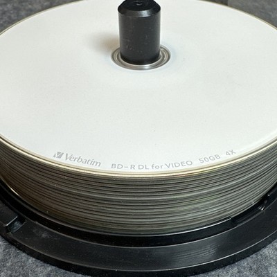 Verbatim Blank Blu ray Disc BD-R DL 50GB 20 Discs VBR260YP20SV1 READ DESC!