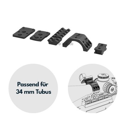 Vector Optics XASR-A01 Reddot Mounting Kit für 34mm Tubus und 6 Schrauben