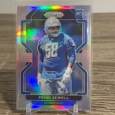 Penei Sewell 2021 Panini Prizm Silver Prizm RC #429 Detroit Lions