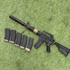 V3 WE Tech XM177 CAR15 Gas Blowback Airsoft Rifle 