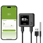 MOCREO WiFi Refrigerator Thermometer with 2.07 x 1.72 x 0.46 inches, Black