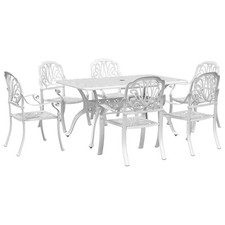 Patio Dining Set Table and Chair Outdoor Garden Furniture Cast Aluminum vidaXL