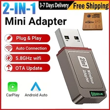 BT5.3 Auto Wireless CarPlay Adapter For iPhone Apple Wireless Dongle Plug＆Play