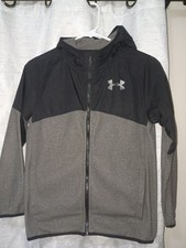 Under Armour Black/Grey Youth Boys Jacket - Size Youth Large