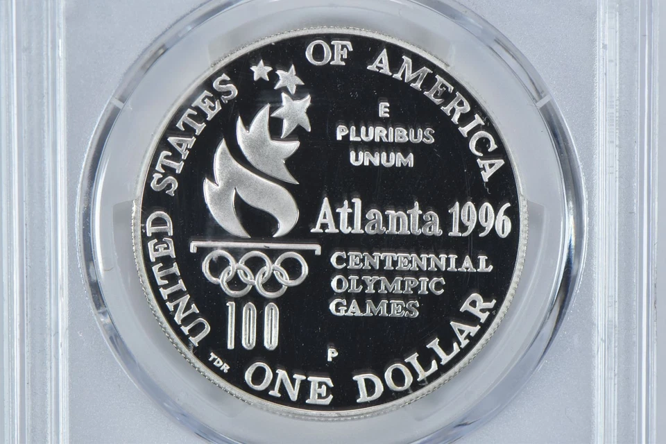 1996-P Olympic Rowing Commemorative Silver Dollar PR69 DCAM PCGS *2956 - Image 4 of 4