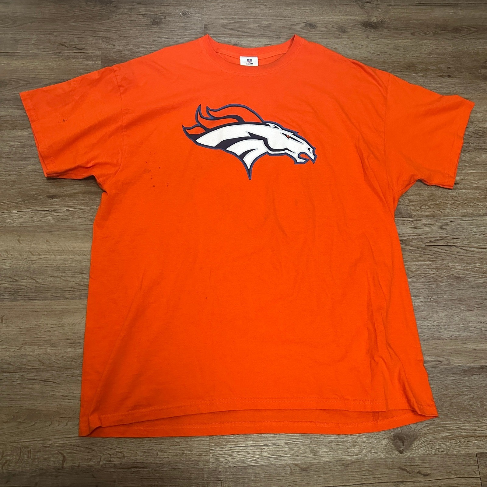 NFL Team Apparel Denver Broncos Peyton Manning 18 Orange T-Shirt Mens 2XL