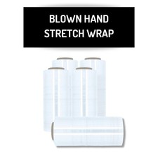 18" x 1500' 80 Gauge Stretch 3"Core Blown Hand Film Stretch Wrap Clear 1 Roll