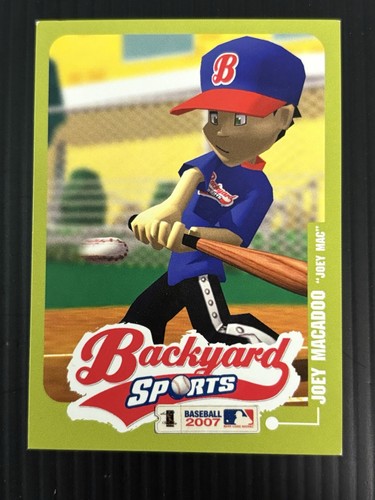 2007 Backyard Sports - Joey Macadoo Baseball Card RARE