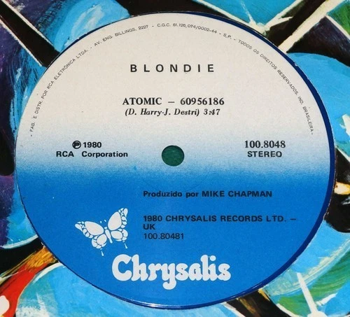 Blondie - Atomic BRAZIL BLUE 12"EP 1980 Foto 4 de 4