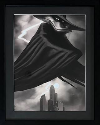 Darkwing Duck Noir Framed Art Print Tru Vue UV Glass Disney 90s Animation