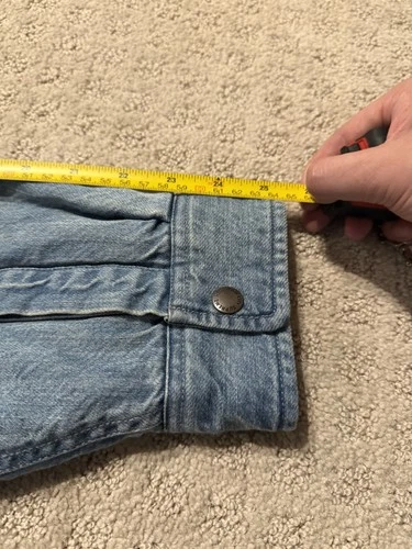 Supreme Quilted Lined Denim Snap Shirt (SS26) Blue nwot image 9