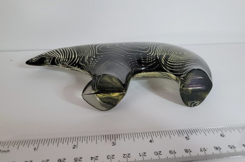 Abraham Palatnik Lucite Bear Figurine vintage 4 1/4 x 7 inches - Picture 5 of 6