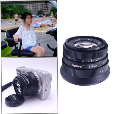 Mini 35mm F1.6 APS C Objektiv für Sony A6000 A5100 NEX 3 NEX 5 NEX 5T A7II