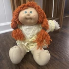 Vintage 1985 Cabbage Patch Doll Red Hair, pigtails, one dimple, green eyes
