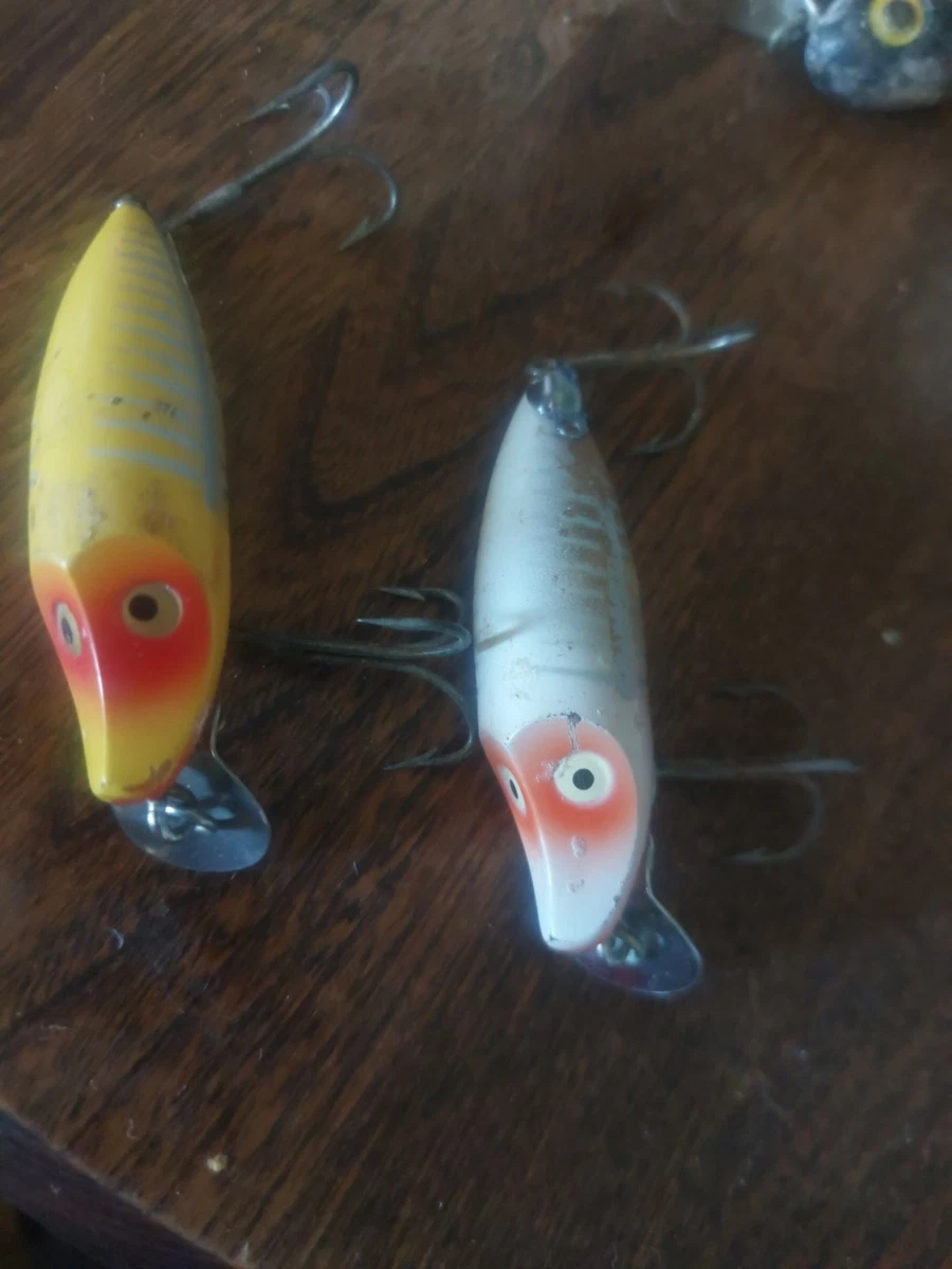 Heddon Baby Vamp 1928 – Leurre Pêche Vintage – Bois – Original USA – RARE
