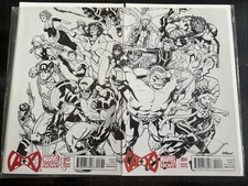 MARVEL COMICS A+X #4 2013 1:50 SKETCH VARIANT AVENGERS X-MEN VF/NM Low Print