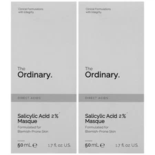 Lot of 2 The Ordinary Salicylic Acid 2% Masque Blemish Prone Skin 1.7oz (NEW)