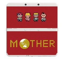 Mother Game Pixel Art Characters Red Replacement Housing Shell for New 3DS Case