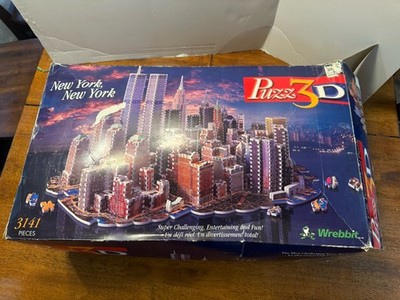 Wrebbit Puzz3D New York City 3D Puzzle 3141pc NYC Twin Towers 1997