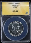 1956 Franklin Proof Half Dollar Type 2 50c ANACS PF68