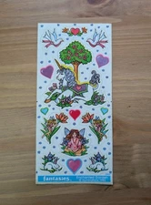 Vintage 80’s ILLUMINATIONS Fantasies Sticker Sheet - ENCHANTED GARDEN -