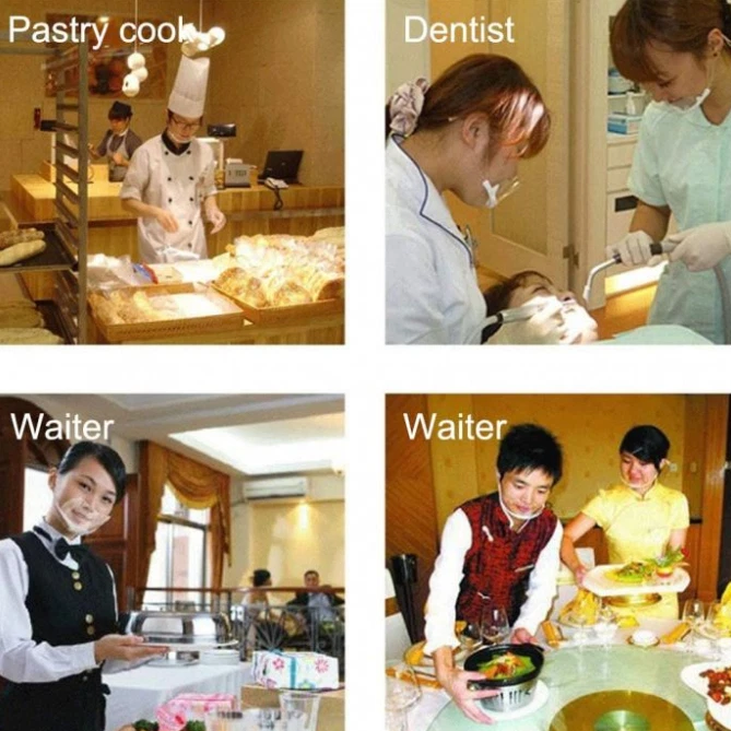 Transparent Clear Plastic Anti-fog Mouth Shield Protection Great Restaurant - Image 3 of 4