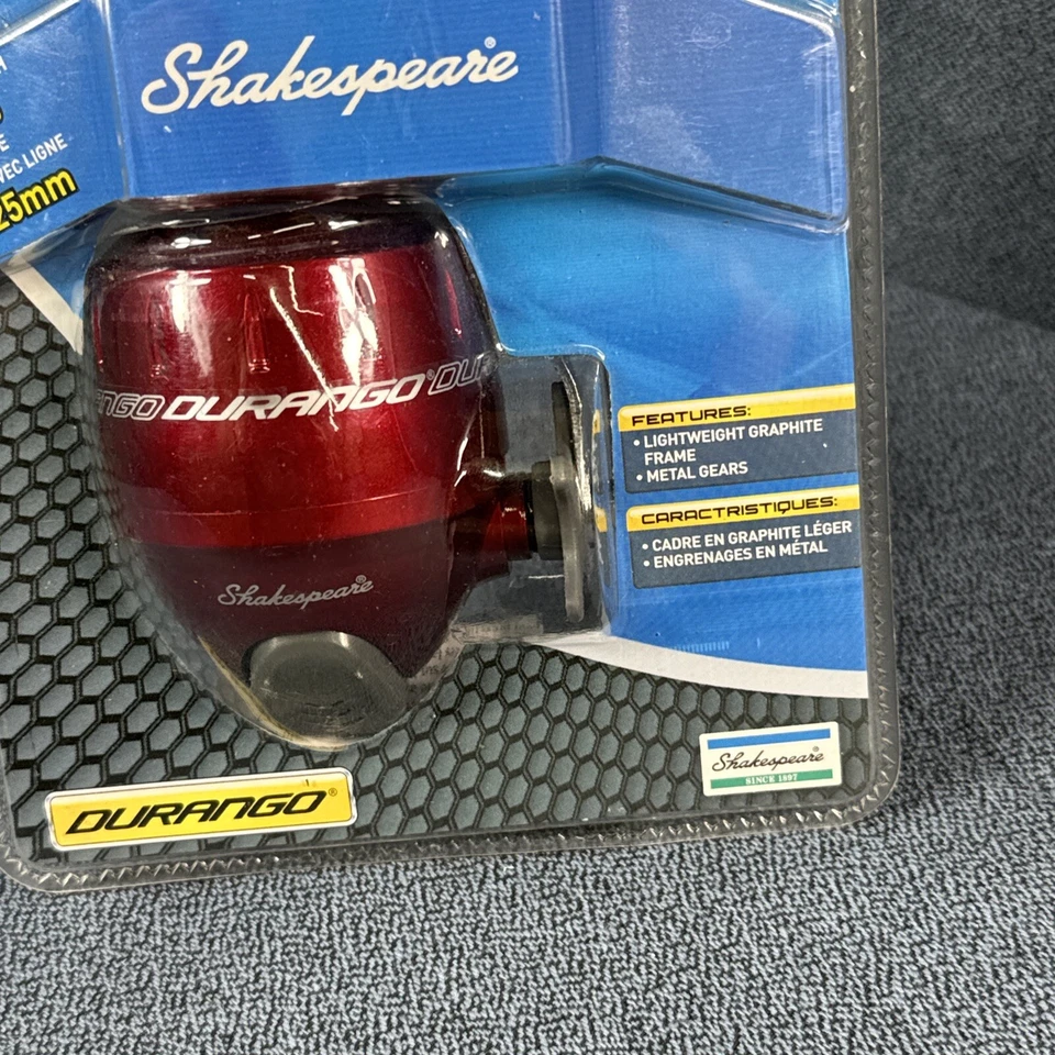 Shakespeare Durango Fishing Reel w/ 8 LB Line - Maroon - Image 4 of 4